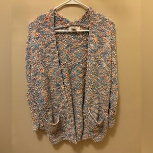 Multicolored knitted cardigan